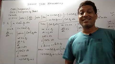 Second Year Mathematics, Chapter#6 Ex.6.7,Lecture #48, Integration by Parts.