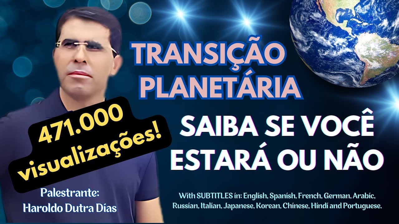 SAIBA SE VOCÊ ESTARÁ NA TRANSIÇÃO PLANETÁRIA ❤️Haroldo Dutra Dias 