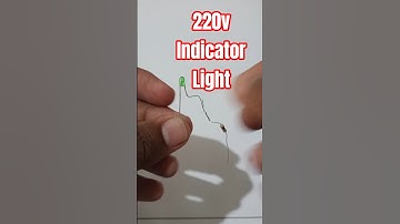 How to make AC 220 volt indicator light.#electronics #indicator_light #ac220v #led #resistors