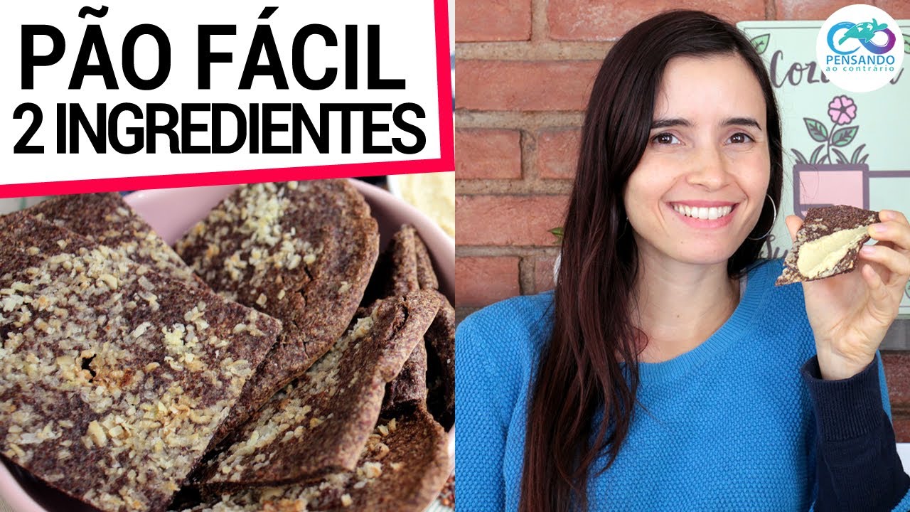 PÃO MUITO FÁCIL, SÓ 2 INGREDIENTES (COM QUINOA, VEGANO E SEM GLÚTEN)