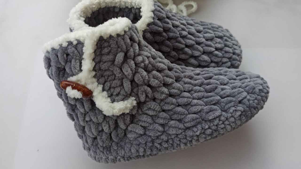 29-30 NUMARA ÇOK BEKLENENYANDAN DÜĞMELİ PANDUF BOT ÇOCUK MODELİ #keşfet #çocukbotu #crochet