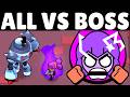 97 Brawlers Face Off Against Boss! Who's Fastest? ⚡