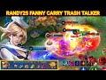 HOW TO CARRY TOXIC TEAMMATE WITH FANNY?! RANDY25 FANNY AUTO NGAMUK | Mobile Legends