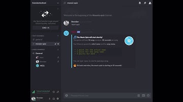 Using the music quiz on discord