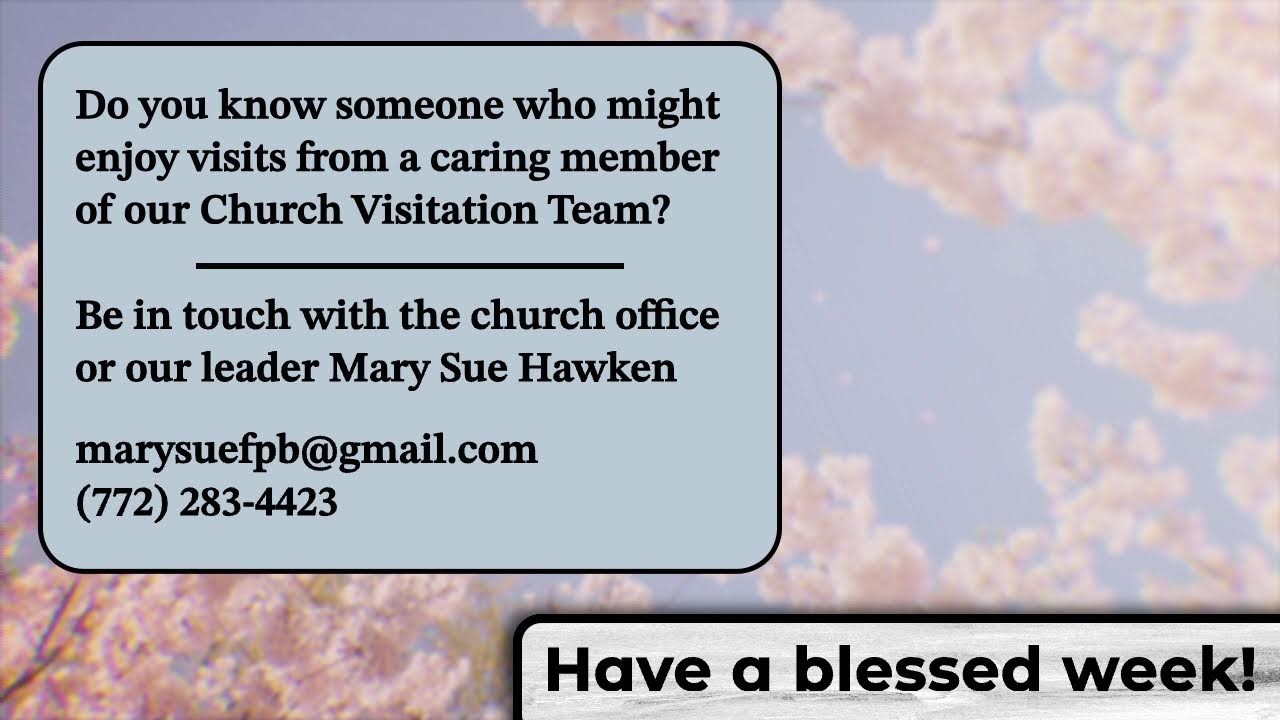 2026 02 01 0930 Blessed Are… - Rev. Jeff Bennett