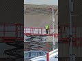 Stadium of Light renovations. Removing rust readying for painting before the new season start #safc
