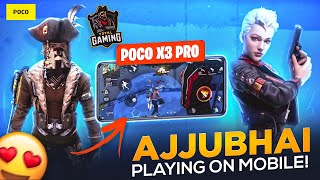 Ajjubhai Play Free Fire On POCO X3 Pro Most Powerful Gaming Phone Garena Free Fire