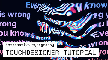 Interactive Typography | TouchDesigner Tutorial