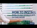 How to Install LEVOLOR Trim+Go™ Faux Wood Blinds - Outside Mount