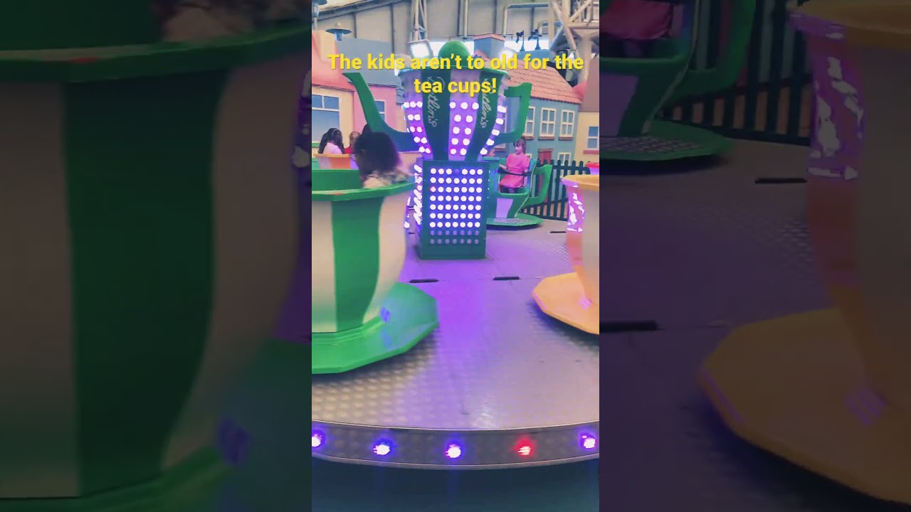 Kids aren’t too young for the teacups! 