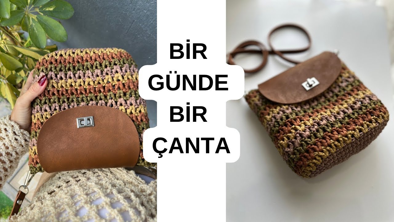 RENK GEÇİŞLİ ŞIK ÇANTA YAPIYORUZ 🧶 #knitting