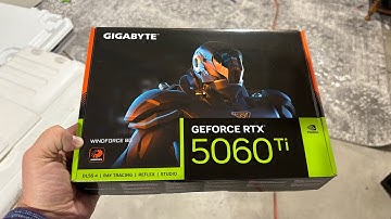 Nvidia GeForce RTX 5060 Ti 8GB — half the VRAM, half the slot width — Gigabyte card for science!