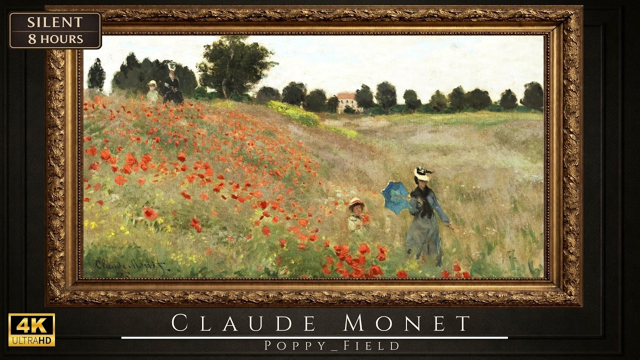 Turn Your TV Into a Spring Art Gallery | 8H Silent| 4K Framed Art| Claude Monet Spring Scene