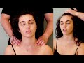 [ASMR] Soothing Scalp, Neck & Shoulder Massage - For Maximum Tingles with relaxing music & hair play