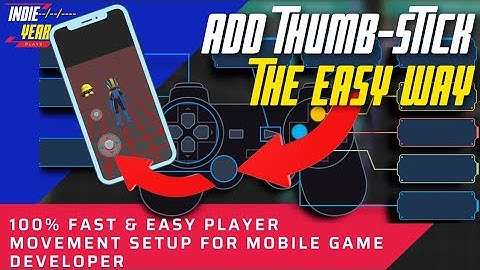 How to make games | ON Screen Mobile controls | Joystick | Thumbstick | #BuildBox | #IndieYear