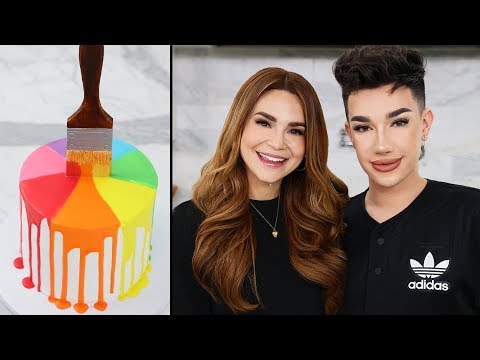 Making A Paint Drip Cake w/ James Charles!