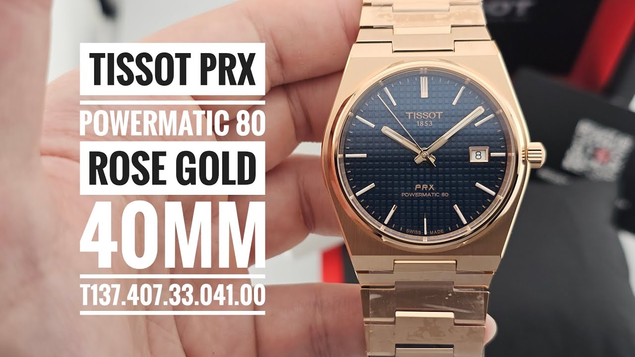 Tissot PRX Powermatic 80 Rose Gold 40mm Automatic T137.407.33