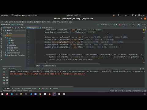 Boidfx - JavaFX Version of Boids