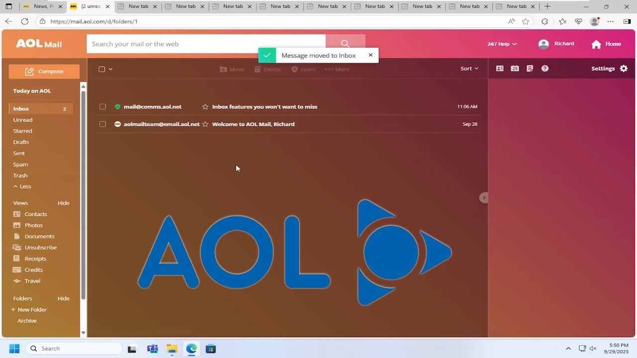 Как переместить письма, помеченные как спам, в папку «Входящие» на AOL Mail [Руководство]