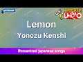 Lemon  yonezu kenshi romaji karaoke with guide