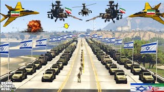 Israeli Secret Gas Supply Convoy Badly Destroyed by Irani Fighter Jets, Drone, Helicopters - GTA 5
