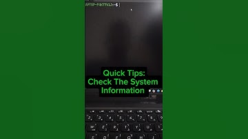 Quick Tips:To Check The System information!#linuxuser #linux #shorts