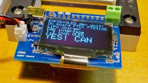 Yes tiny ESP32 board can CAN
