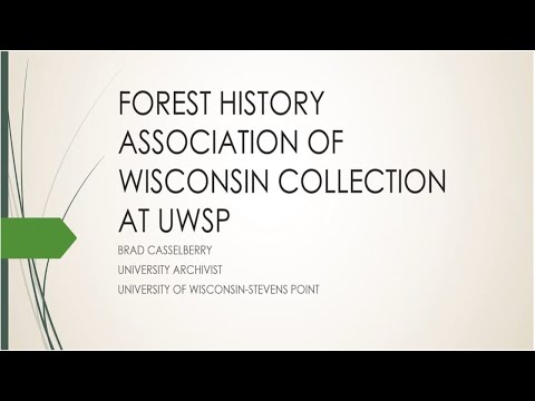 FHAW and Related Collections at the University of Wisconsin Stevens Point Archives