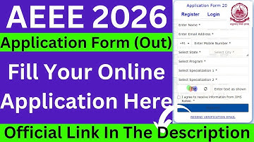 AEEE Exam 2026 Application Form Out - How To Fill AEEE 2026 Application | Amrita B.Tech Form Fill up