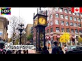 🇨🇦【HDR 4K】Vancouver Rain Walk - Downtown from Gastown (November, 2021)