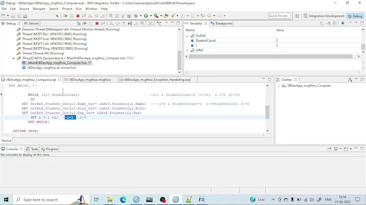 While Loop in ESQL |IBM Integration Bus #iib #ibm #middleware #acev12 #esql #whileloop #loop