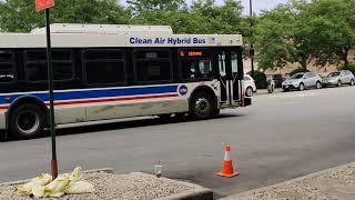 ⁴ᴷ⁶⁰ Eastbound 2008 New Flyer DE60LF Route 22 Cermak Bus action at Archer/Cermak/Princeton