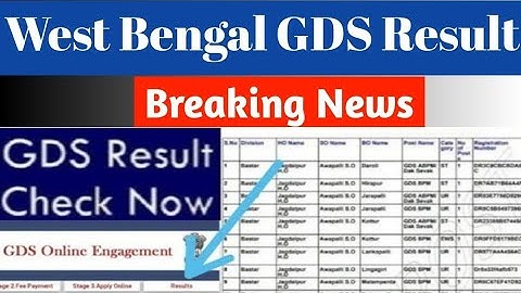 West Bengal Circle GDS cycle 3 Result Date 2021 || gds result out date || WB Cut off Merit List 2021