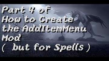[AddSpellMenu] Part 4 - Create Inventory Object which can open our container
