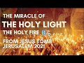 The Miracle of The Holy Fire 2021 from the Church of the Holy Sepulcher in Jerusalem  2021