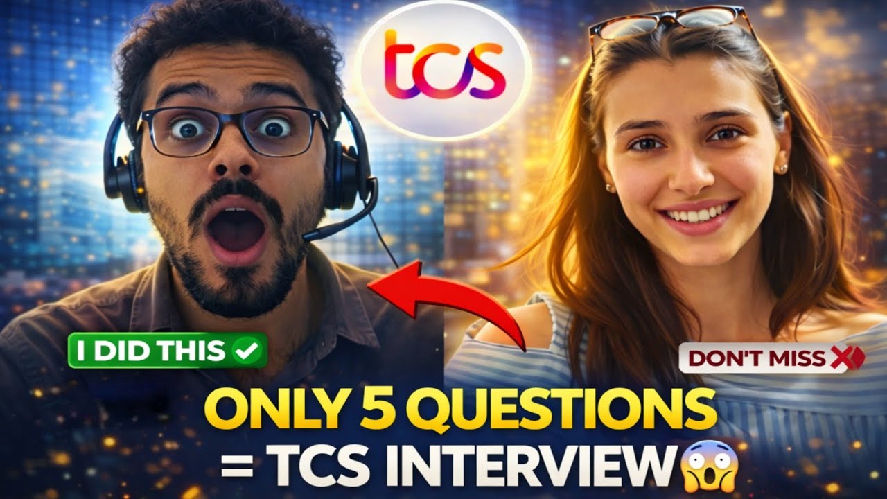 5. tcs interview | java 8 coding interview question... TCS Interview | How I Cracked TCS Interview | Minimum Questions to ...