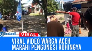 Viral Warga Aceh Marahi Rohingya Sampai Ada yang Kena Batu