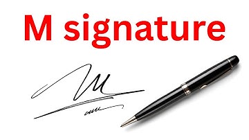 Signature style of my name | M letter signature style | M signature style