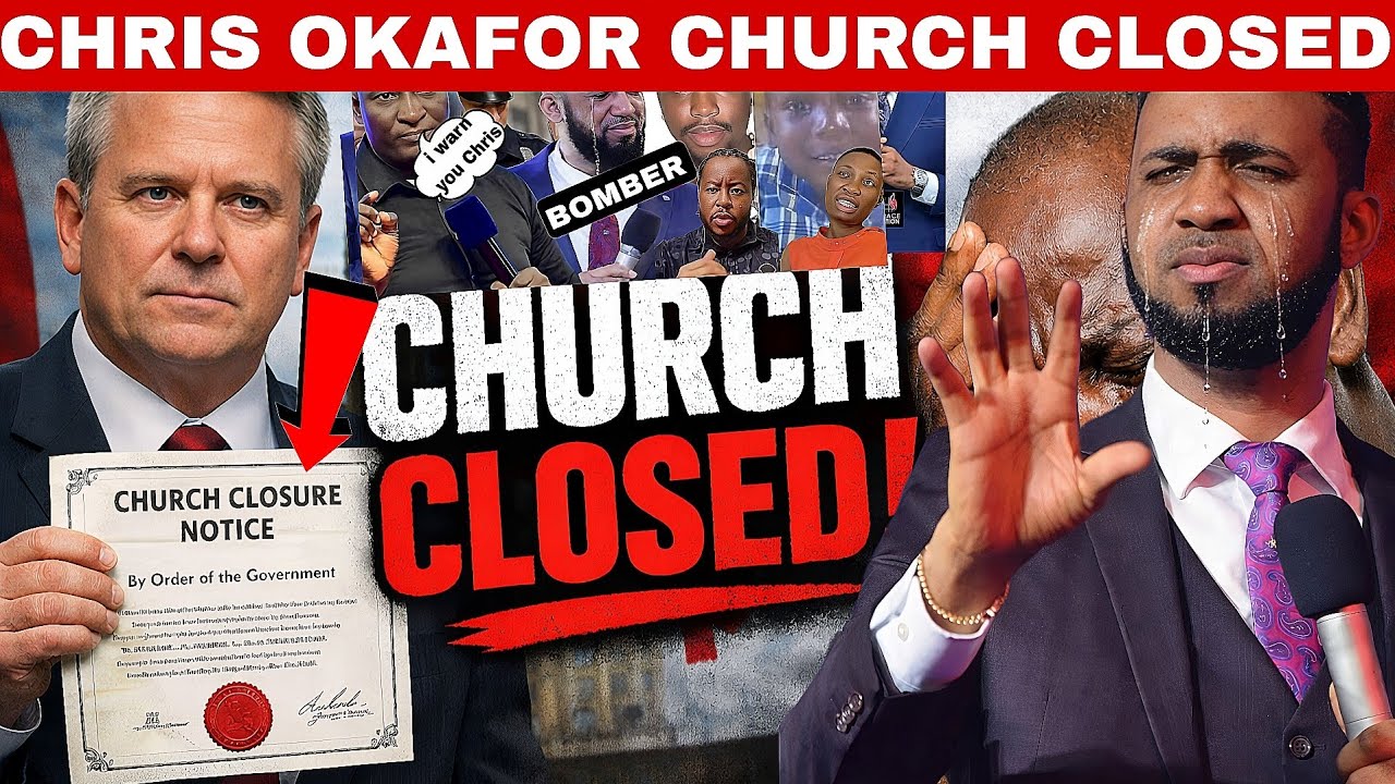 40 MINURES AGO/CHRIS OKAFOR CHURCH CLOSED DOWN, DORID OGALA WHY. AFTER ORDER GIVING BY CANADIAN GOVT