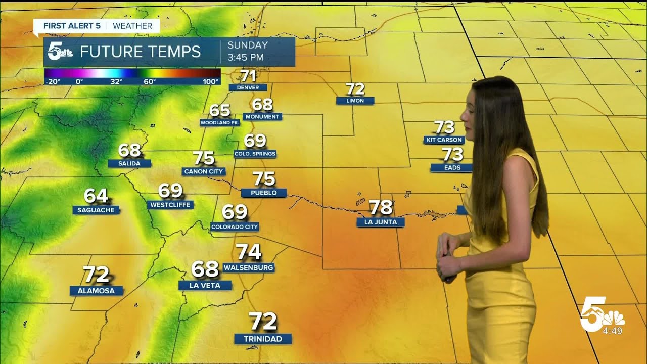 Warm temperatures for today but we are tracking a potential cool down ...