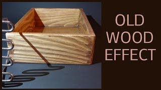 Old wood  effect without brushing DIY by kikomoda 5,245 views 4 years ago 1 minute, 46 seconds