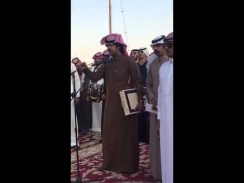 جواب المنشد فارس العبيدي صقر عبيدة في حفل تكريم المنشد حسين ال البيد