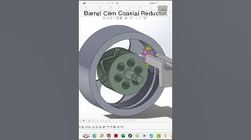 Mechanical Animation - Barrel cam coaxial reductor by Solidworks Animation