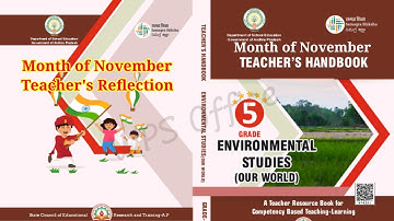 5th Class EVS Teachers Handbook Month of November | 5th Class EVS Teacher reflection and dairy 