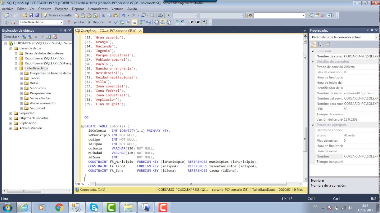 Crear base de datos en SQL Server 2014 Express - YouTube