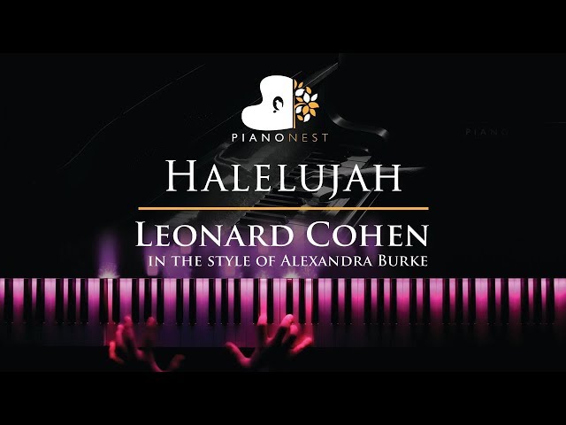 Halelujah - Leonard Cohen, in the style of Alexandra Burke - Piano Karaoke Instrumental with Lyrics class=