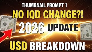 Iraqi Dinar Flash News: Exchange Rate to Stay the Same? IQD Update & USD Analysis 2026