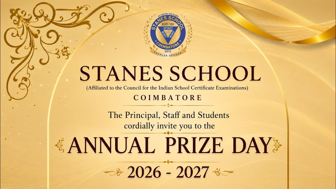 Stanes School - ICSE - Annual Prize Day 2026