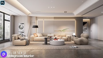 How to Create a Modern Living Room in D5 Render – Full Tutorial | Living Room.