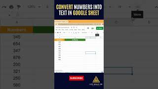 How to Convert Numbers into Words in #googlesheets | #shorts #ytshorts #youtubeshorts